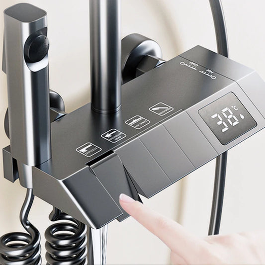 Digital LED Rainfall Shower System with Hand Shower