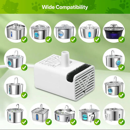 JY-830 Ultra Quiet Cat Water Fountain Replacement Pump