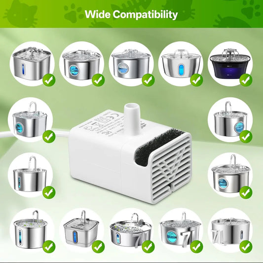 JY-830 Ultra Quiet Cat Water Fountain Replacement Pump