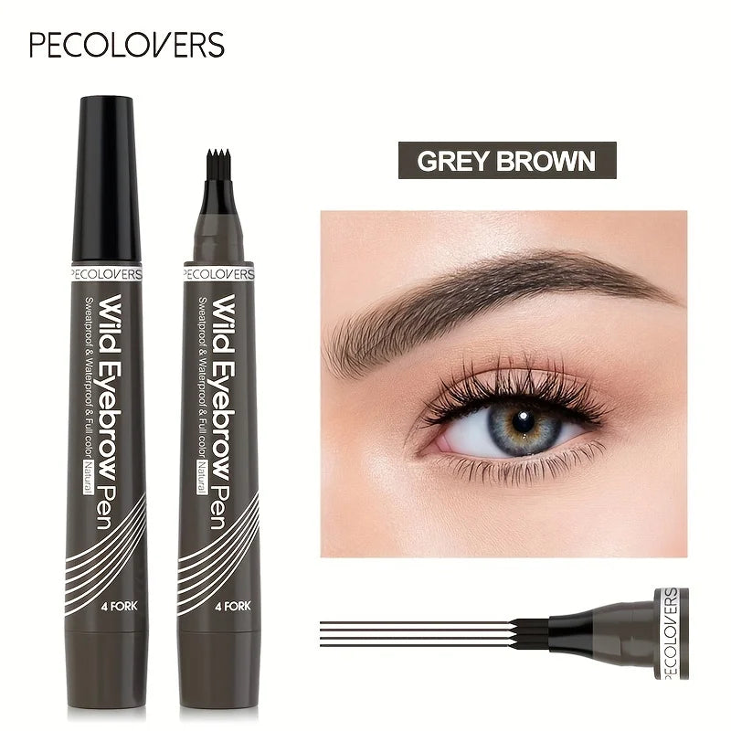 4-Tip Waterproof Eyebrow Pen