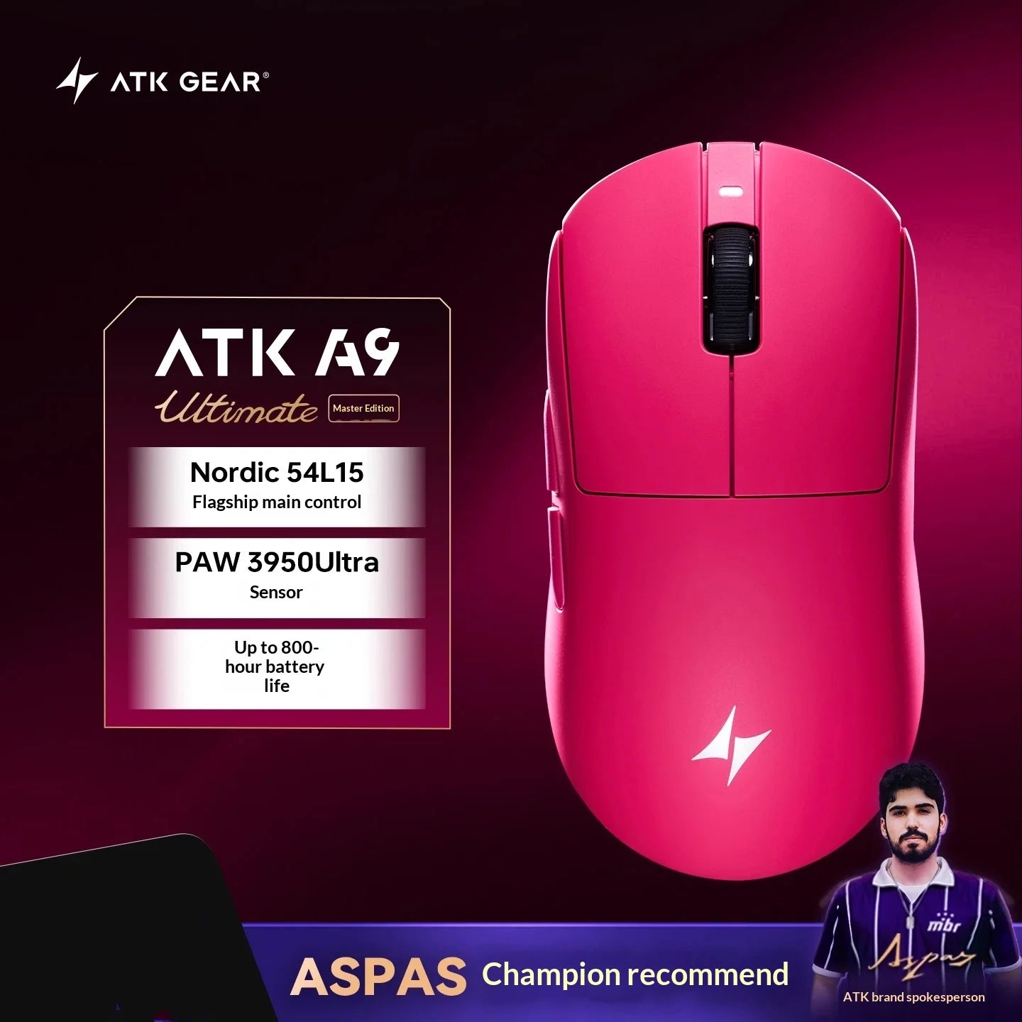 ATK DragonFly A9 Air Ultimate Gaming Mouse