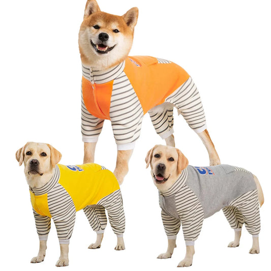 Miss Doggy Warm Turtleneck Dog Pajamas for Large Dogs