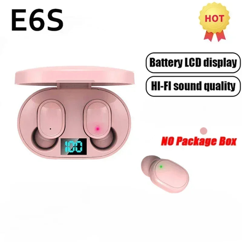 E6S Wireless Bluetooth Earbuds with Charging Case
