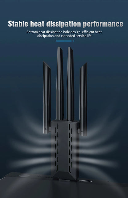 1200M USB 3.0 Dual-Band WiFi Adapter 2.4GHz/5GHz with 4 External Antennas