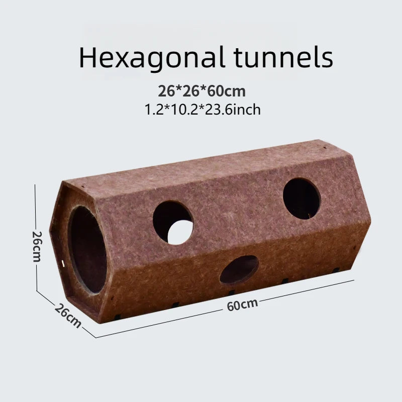 Foldable Cat Tunnel Toy for Indoor Cats