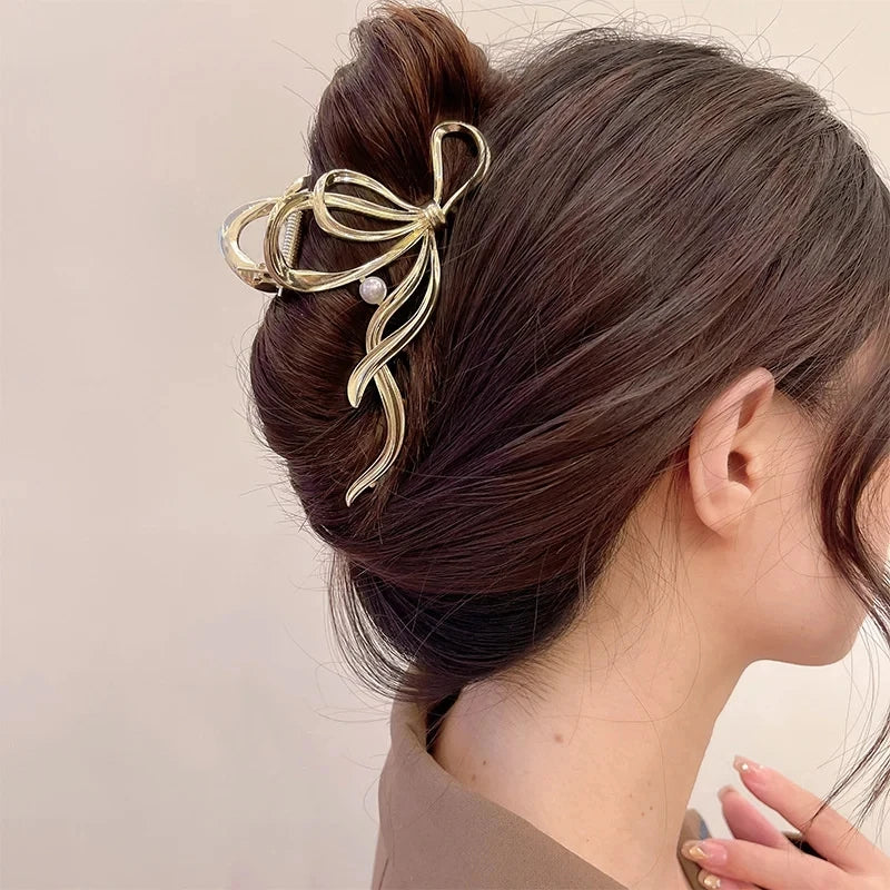 Geometric Metal Hair Claw Clip