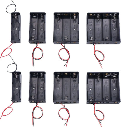 Battery Storage Holders with Red & Black Wires
