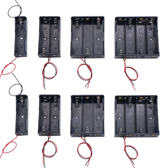 Battery Storage Holders with Red & Black Wires