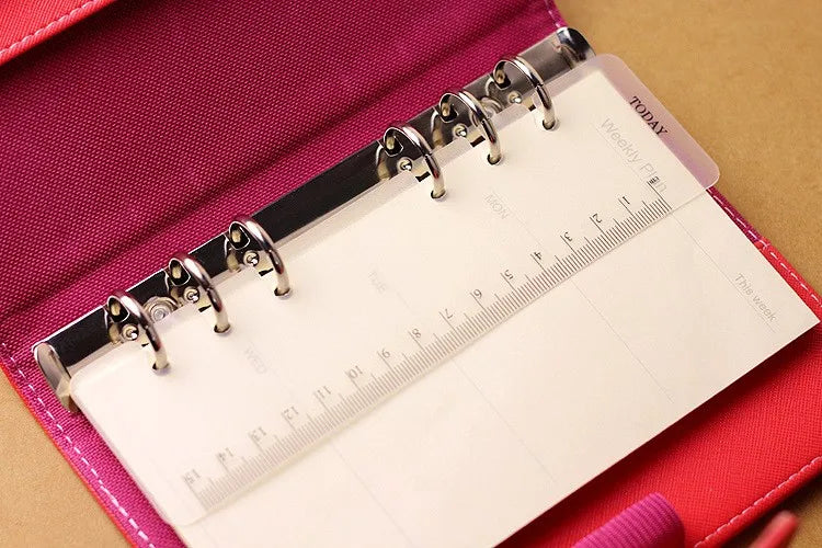 Frosted Planner Bookmark Ruler for A5, A6 & A7 Ring Binders
