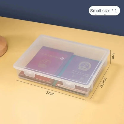 A4 Document Organizer Storage Box with Lid