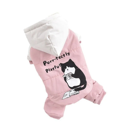 Winter Dog Windbreaker – Warm Hooded Pet Jacket