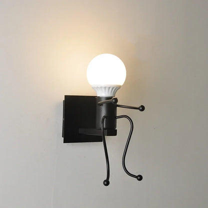 Vintage Industrial Wooden Wall Lamp – Creative E27 Wall Sconce