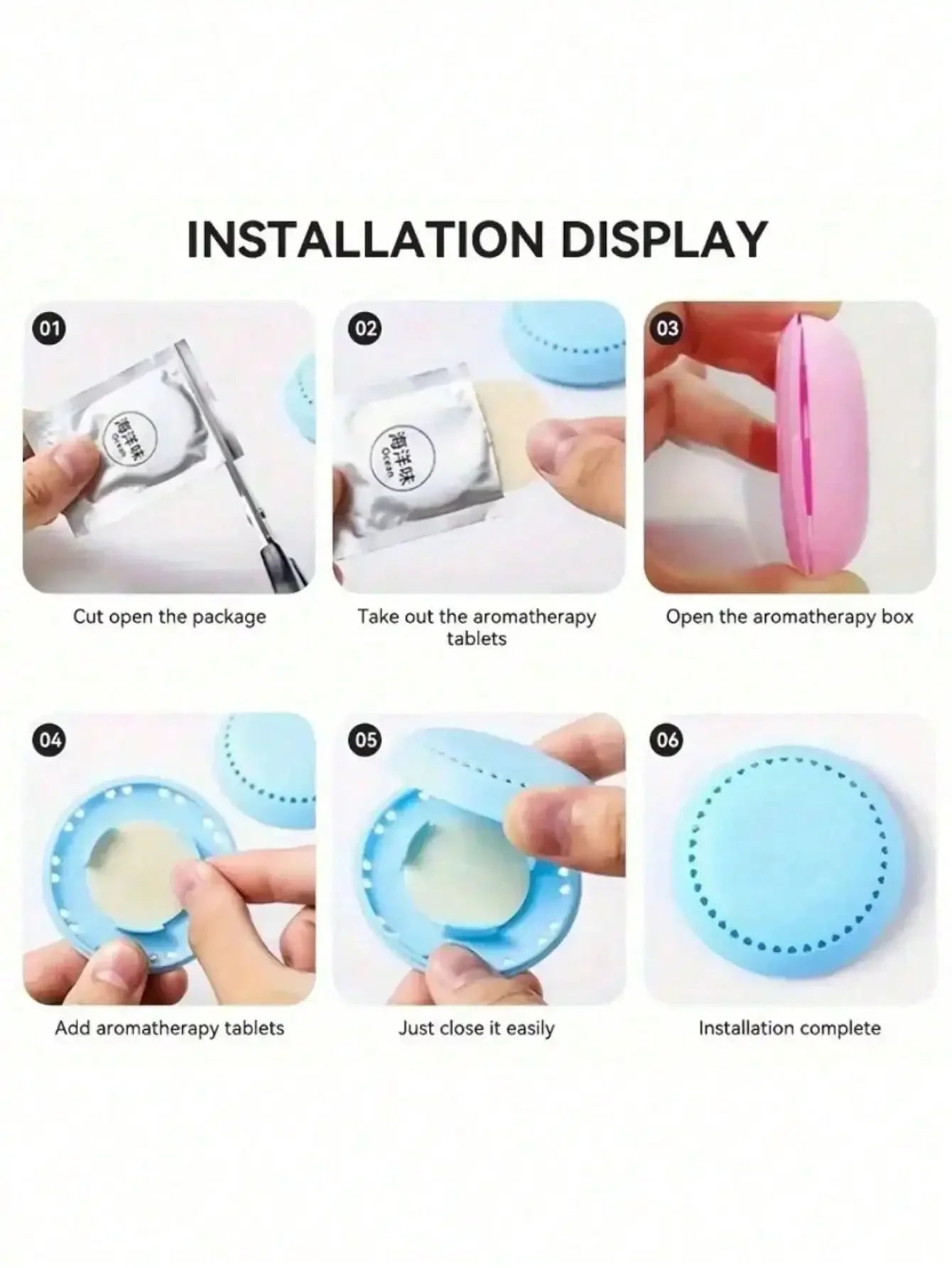 Scented Air Freshener Sheets with Holders