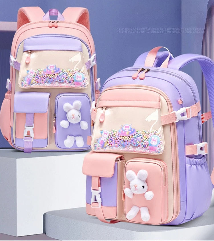 Girls Kawaii Lightweight Waterproof School Backpack