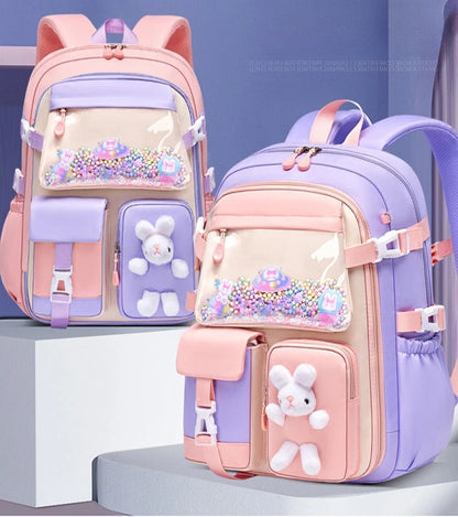 Girls Kawaii Lightweight Waterproof School Backpack