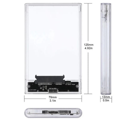 USB 3.0 2.5” SATA HDD & SSD External Enclosure Case