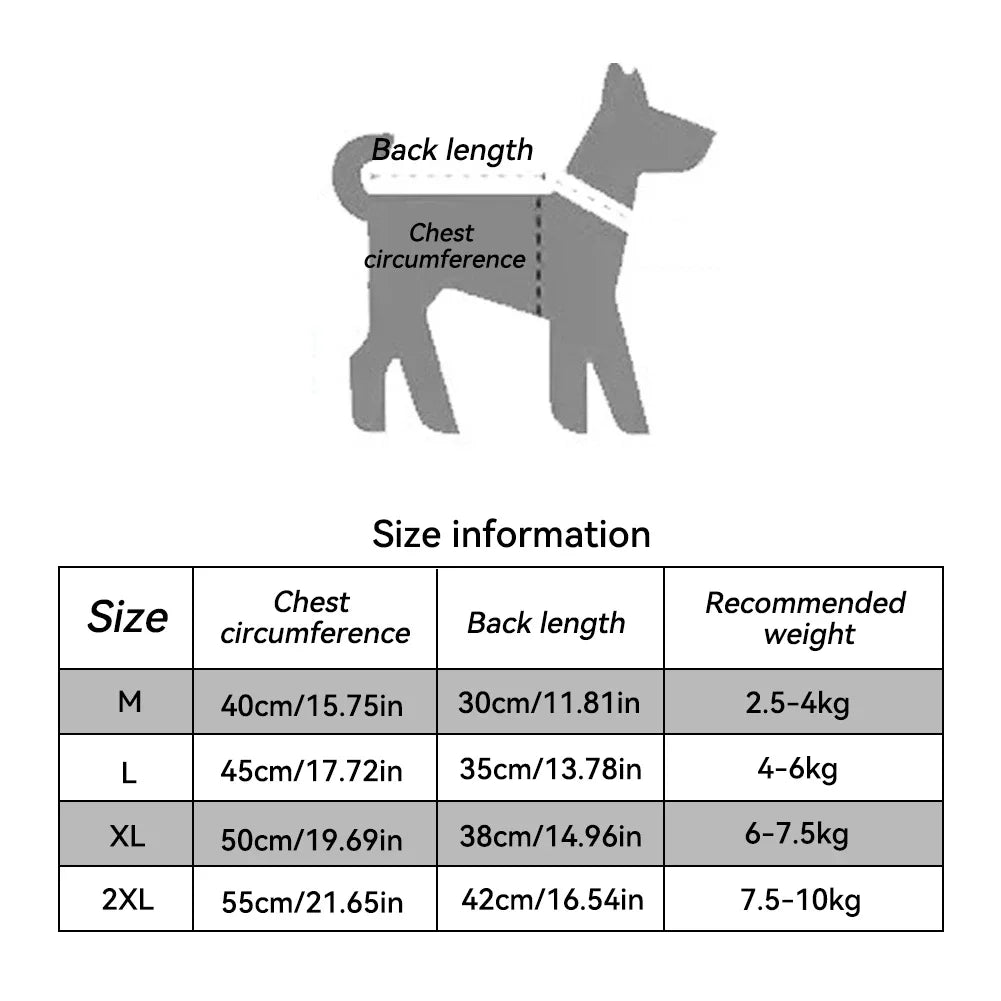 Warm Flannel Dog Fleece Vest for Autumn & Winter
