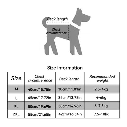 Warm Flannel Dog Fleece Vest for Autumn & Winter