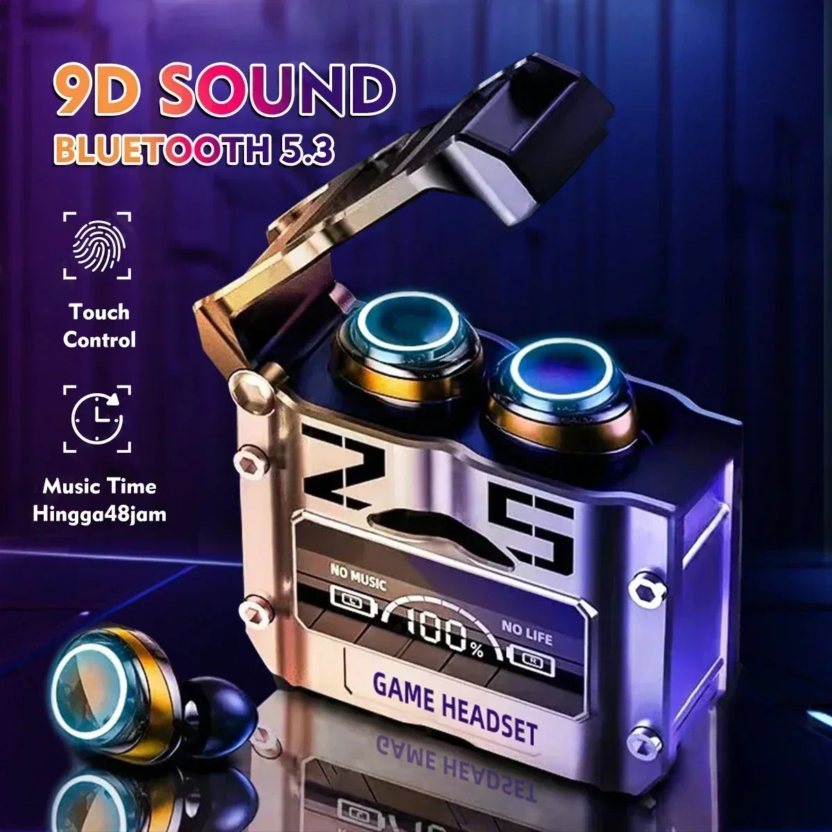 M25 Wireless Bluetooth Earbuds with LED Display