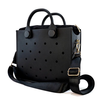 Waterproof EVA Tote Bag with Charm Holes
