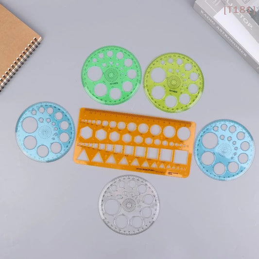 Geometric Circle Drawing Template Ruler