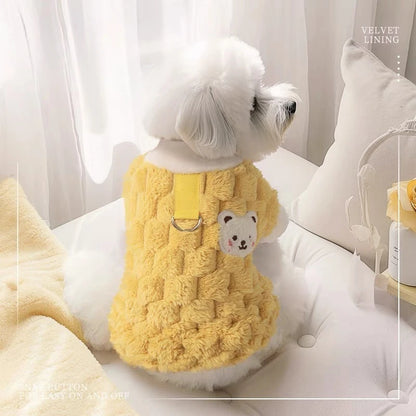 Winter Fleece Dog Vest – Warm Puppy Jacket Coat
