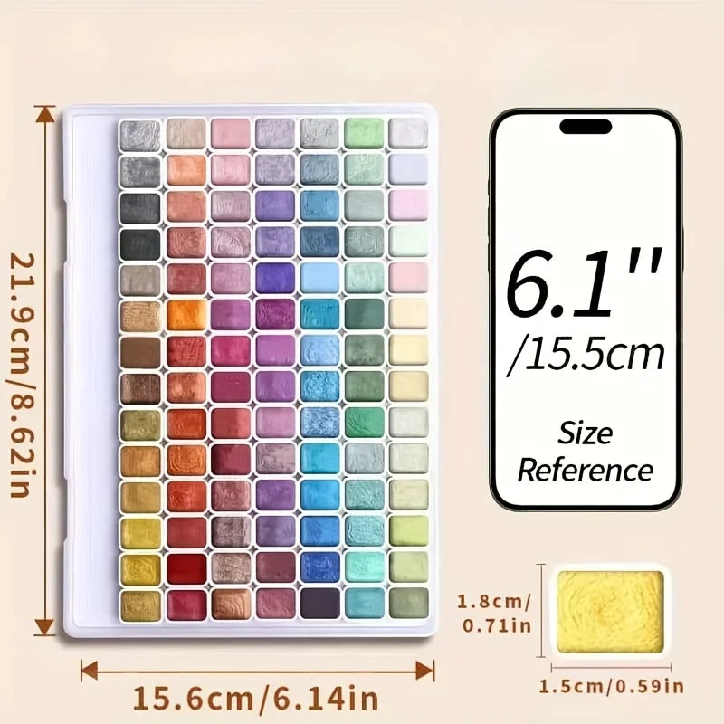 Metallic Watercolour Paint Set