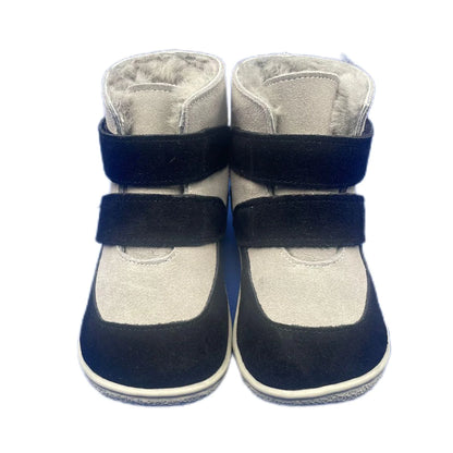 Genuine Leather Winter Barefoot Two Straps Boots