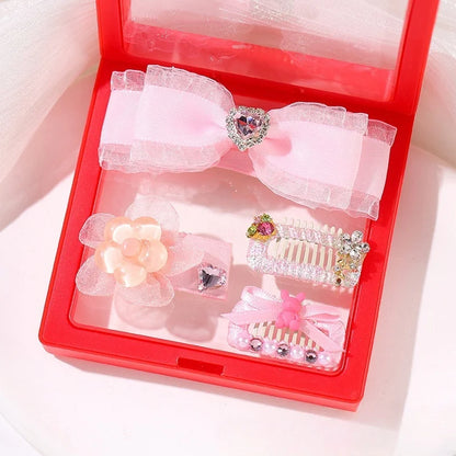 Pink Satin Pet Hairpin