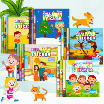 10/20 Volumes Sticker Book for Children Early Education