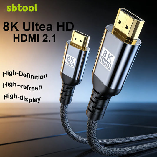 HDMI 2.1 8K Ultra HD Cable – 4K 240Hz High-Speed