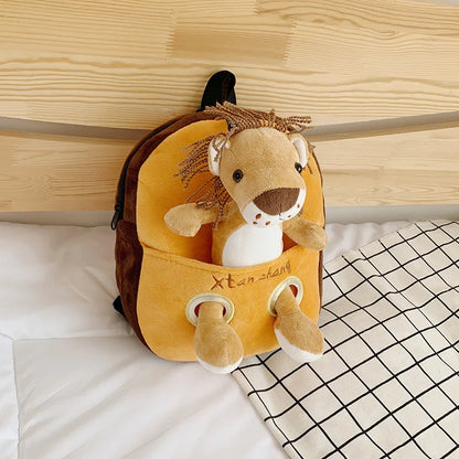 Cute Plush Animal Kids Backpack