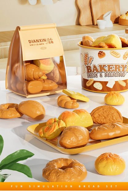Kids Pretend Play Bakery & Bread Toy Set