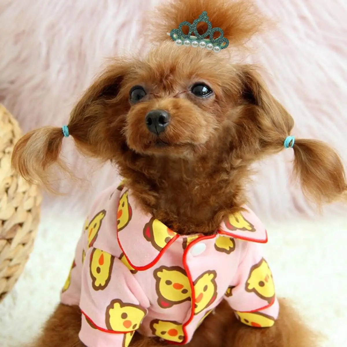 Crown Pet Hair Clips – 50 or 100 Pieces
