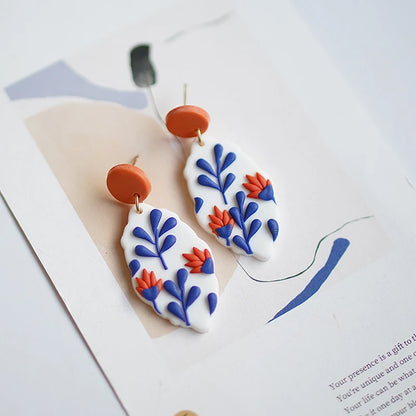 Classic Bohemiam Drop Bright Color Earrings