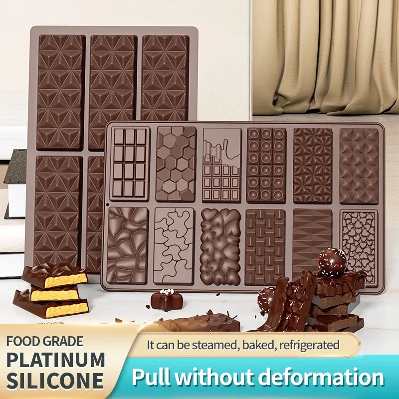 Silicone Break-Apart Chocolate Bar Mold