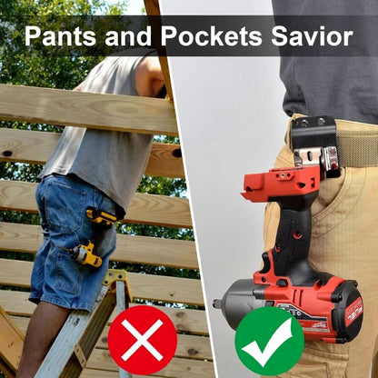 Clip-On Tool Belt Drill Holder