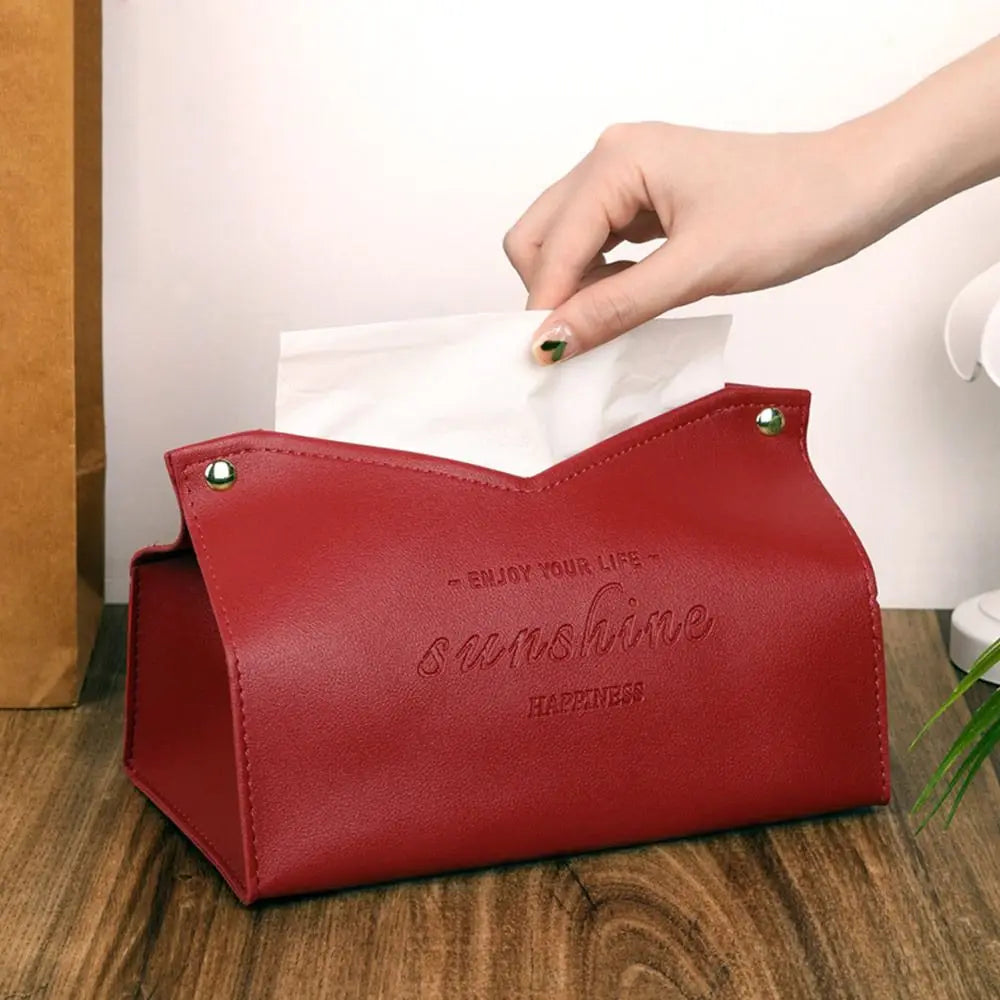 PU Leather Nordic Tissue Box Cover