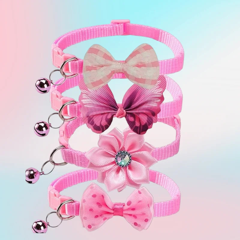 Cute Cat Collar with Bow & Bell