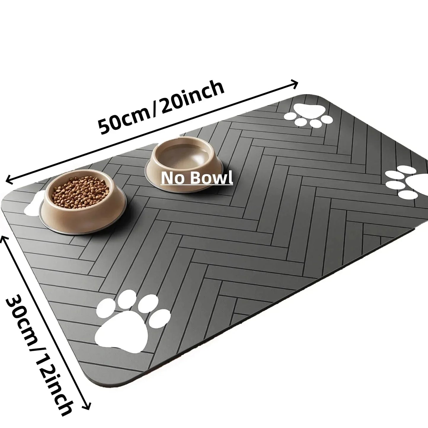 Absorbent Waterproof Food & Water Bowl Placemat