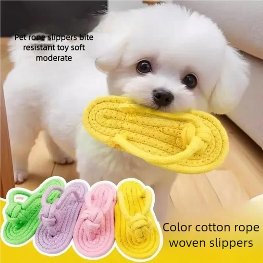 Cotton Rope Slipper Dog Chew Toy