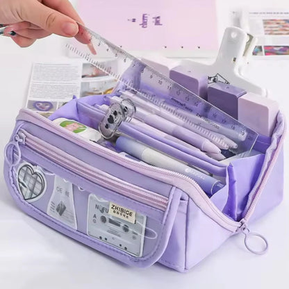 Large Capacity Learning Pencil Case