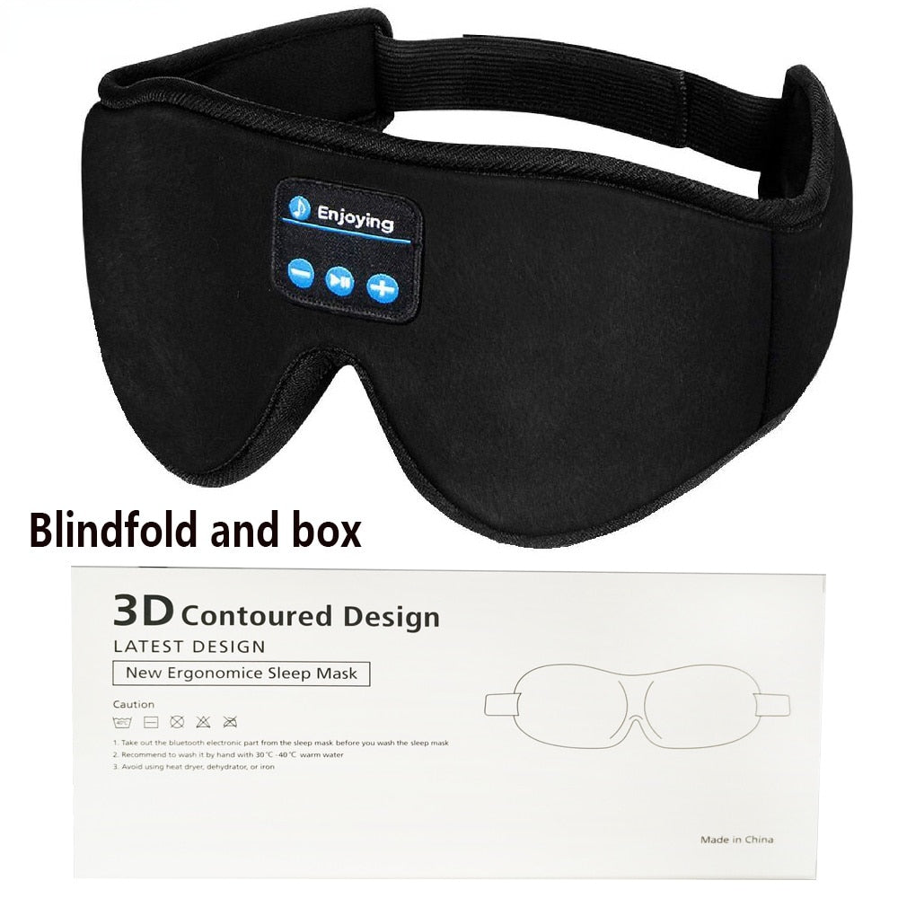 3D wireless headphone sleep eye mask