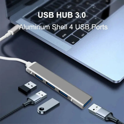4-Port USB & USB-C Hub Adapter
