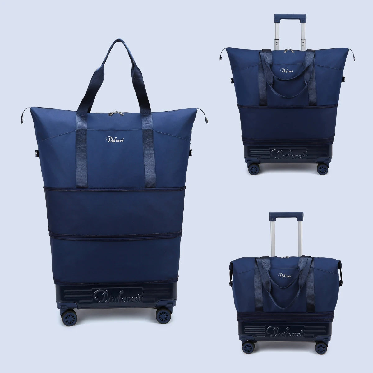 Foldable Wheeled Travel Luggage Bag