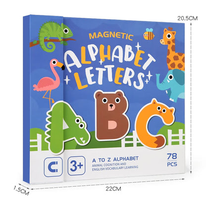 Montessori Busy Quiet Magnetic Letters English Book
