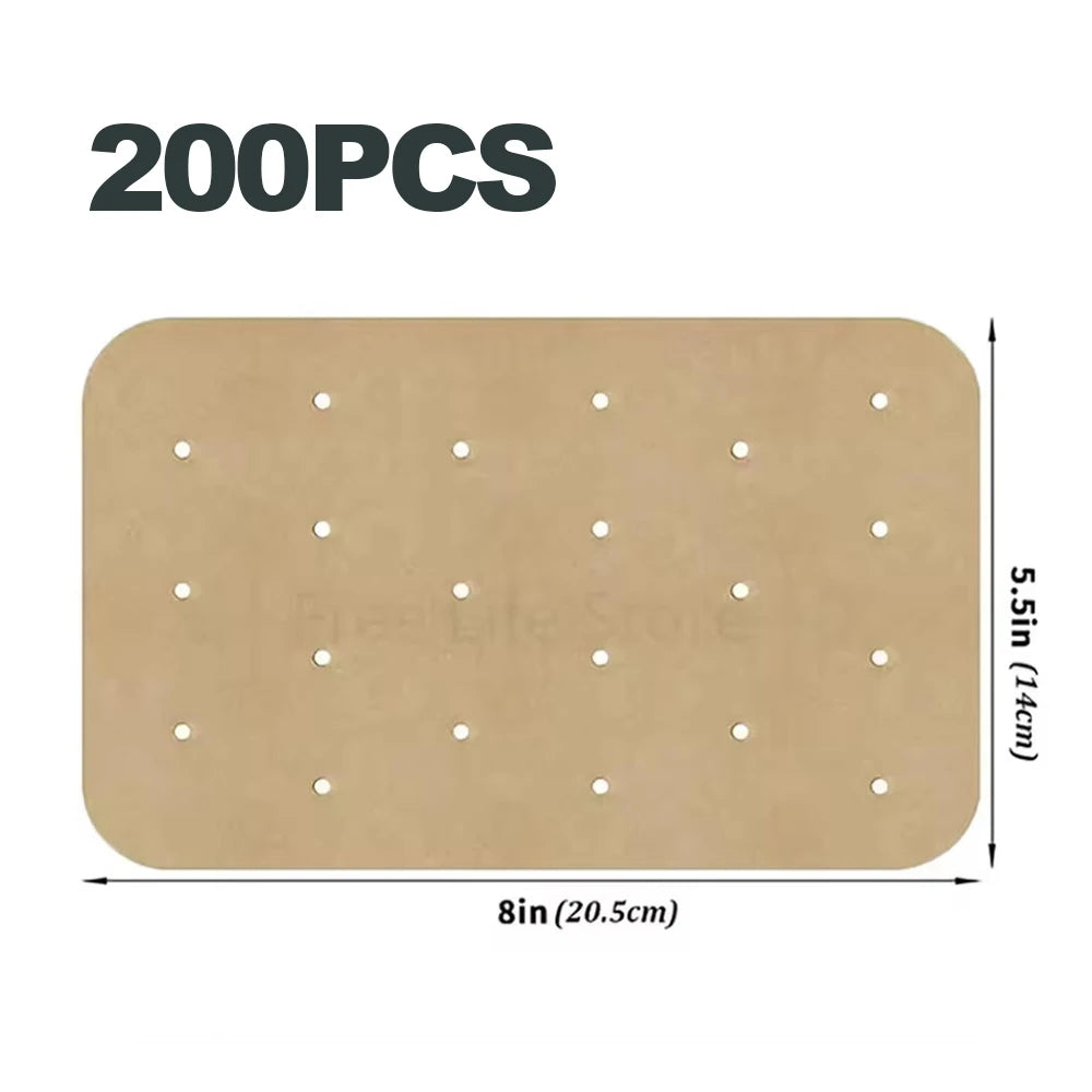 100-Pack Disposable Air Fryer Paper Liners