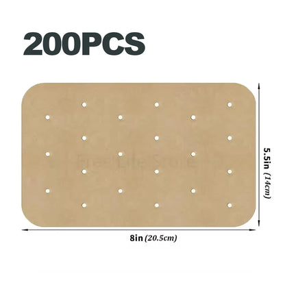 100-Pack Disposable Air Fryer Paper Liners