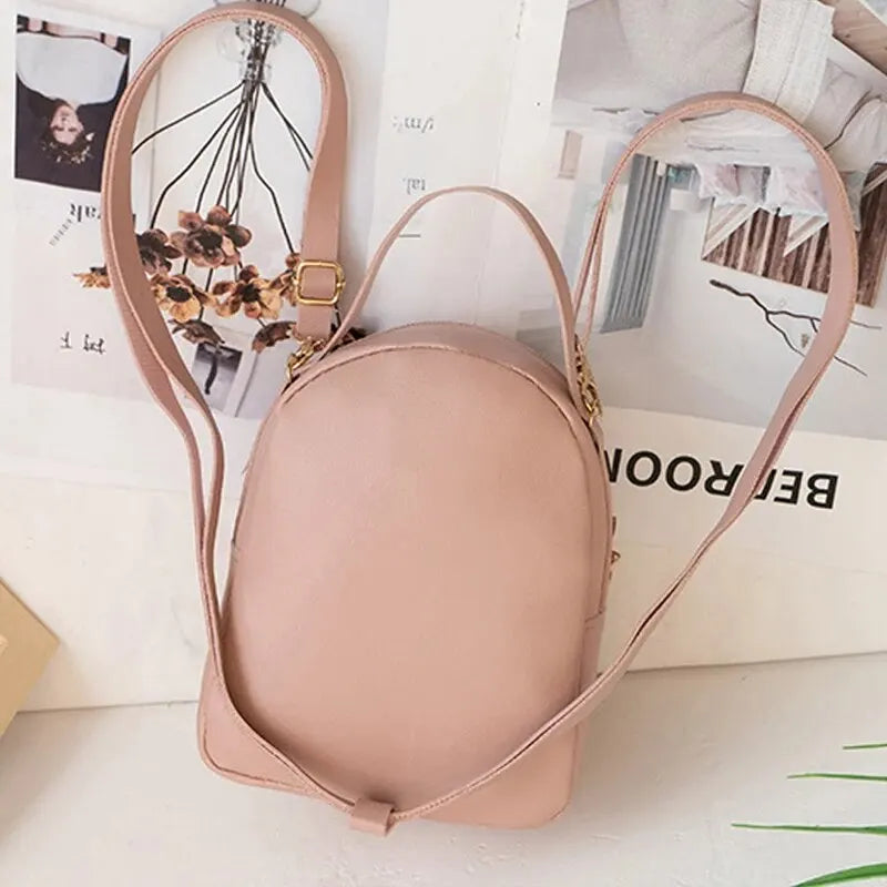 Women’s Compact Mini Backpack with Adjustable Shoulder Straps
