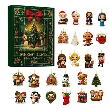 24-Day Christmas Countdown Ornament Box